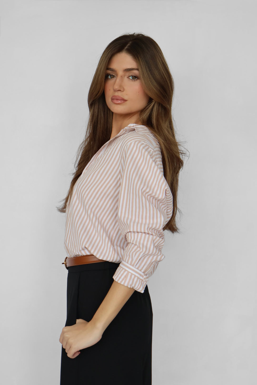 Dear John Lolita Stripe Button Down