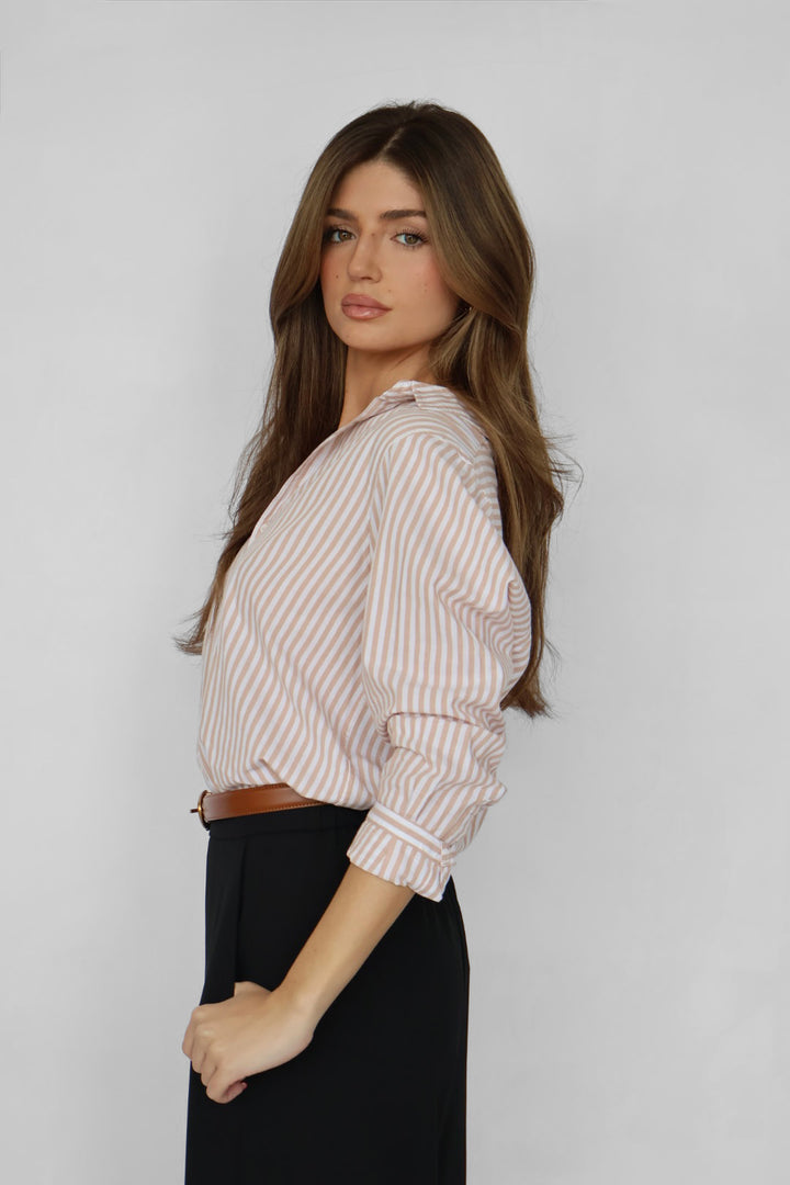 Dear John Lolita Stripe Button Down