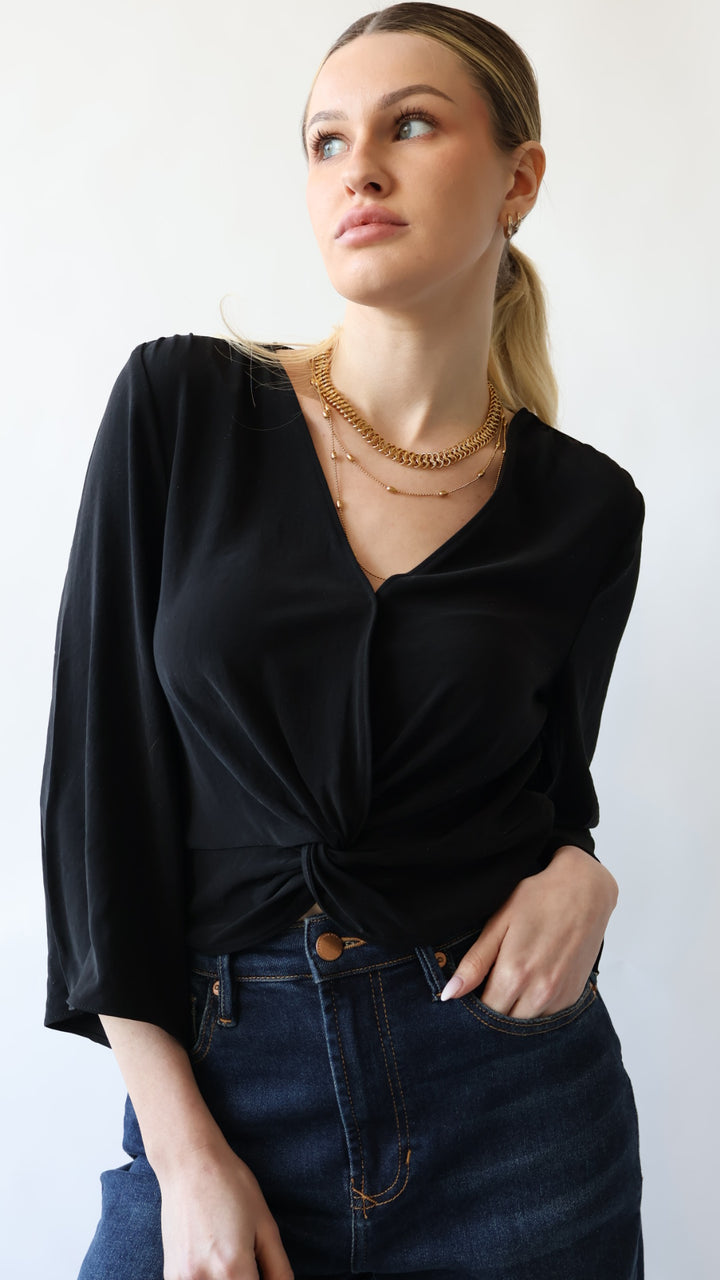 Twist Front Blouse