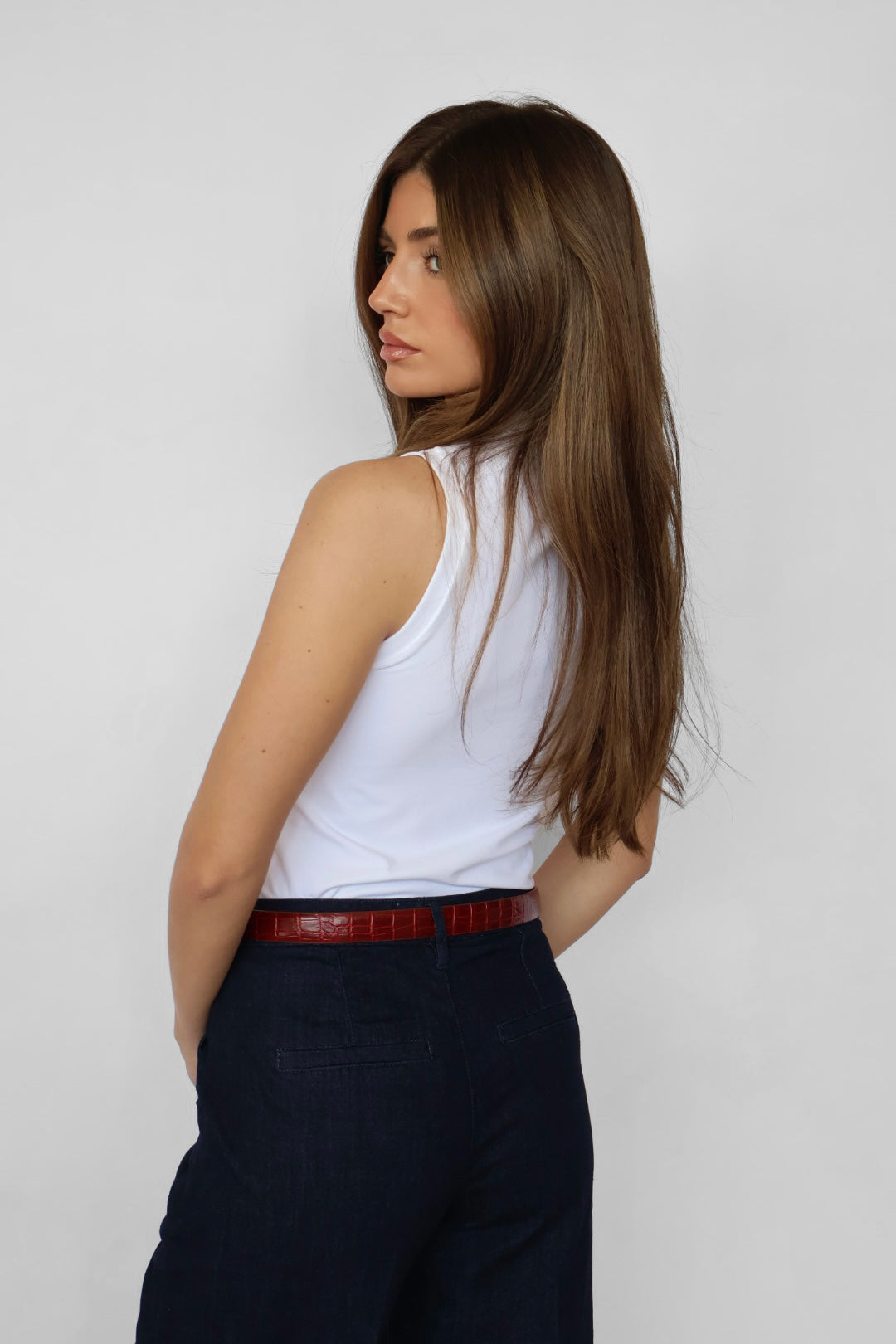 Contour Sleeveless Mock Neck