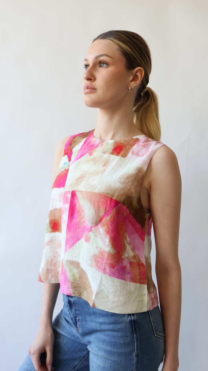 Print Sleeveless Top