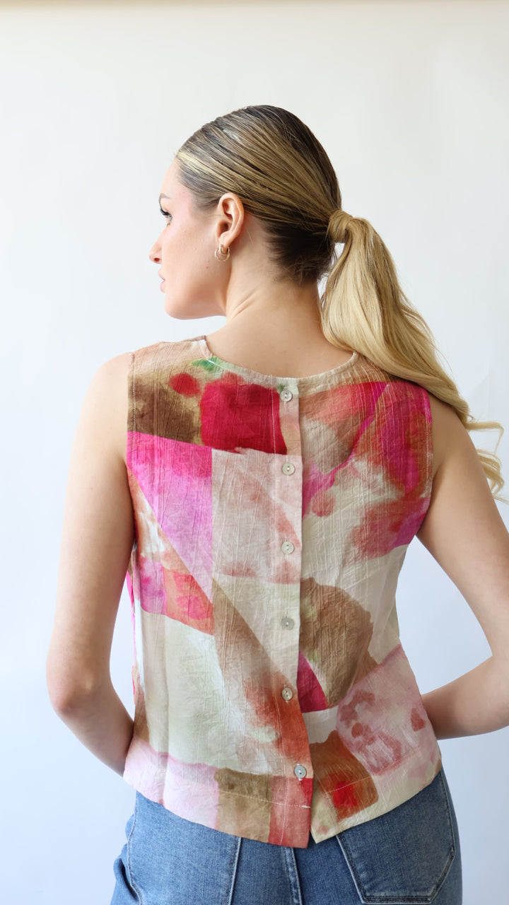 Print Sleeveless Top