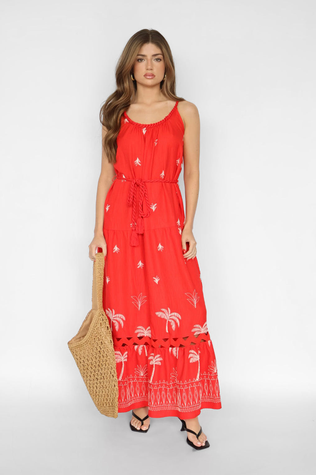 Embroidered Maxi Dress