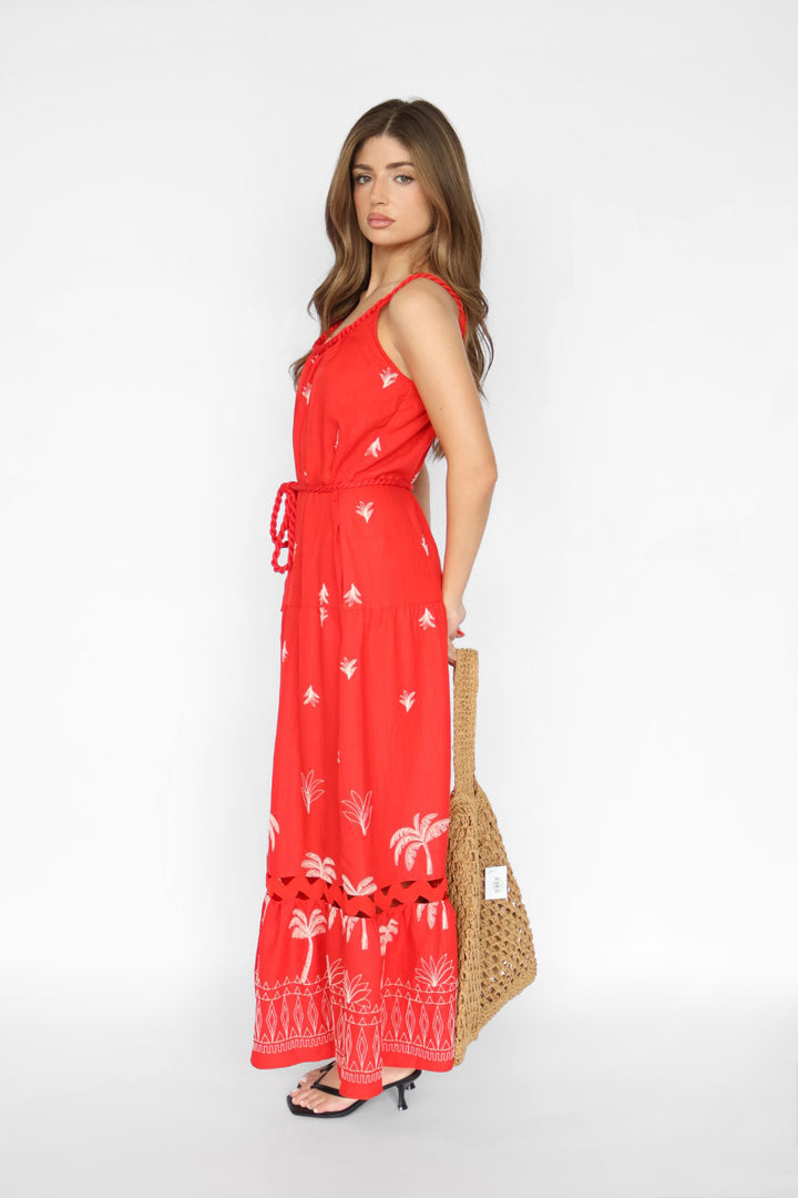 Embroidered Maxi Dress