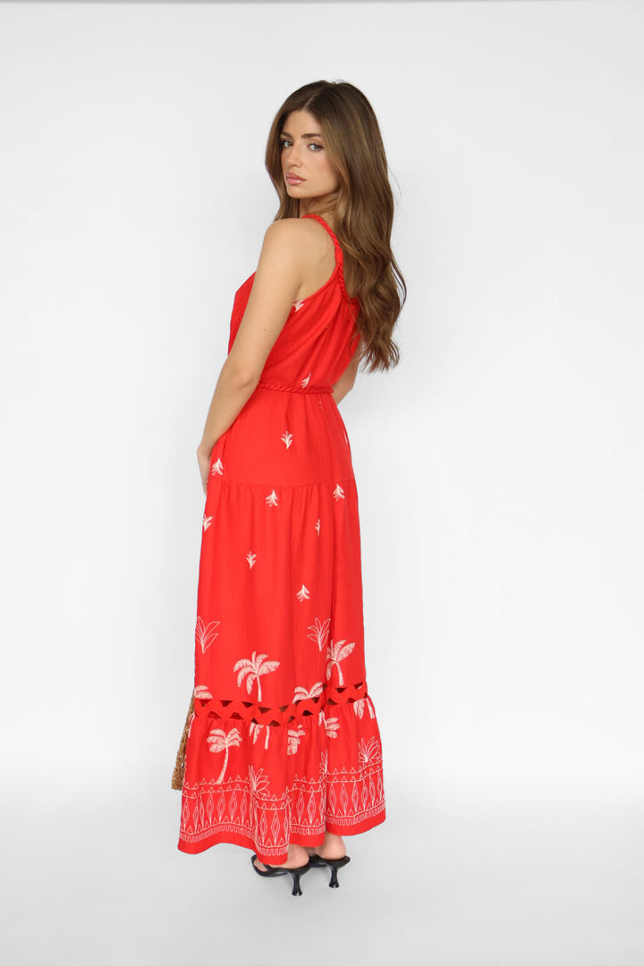 Embroidered Maxi Dress