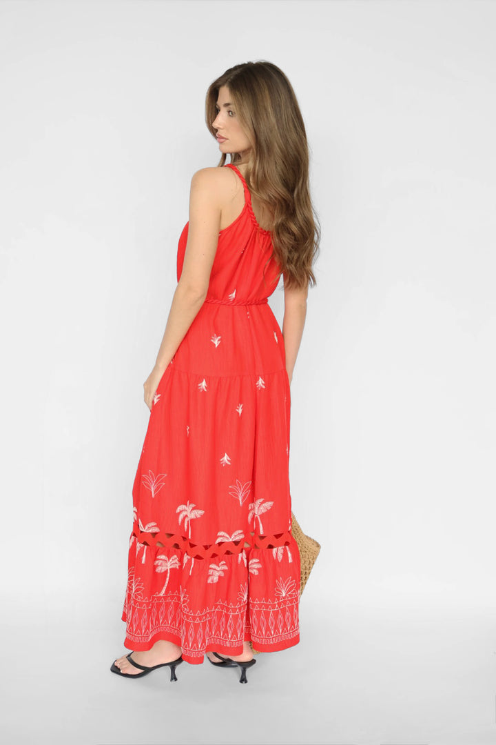 Embroidered Maxi Dress