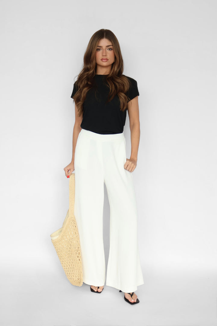 Pull-on Wide Leg Pants