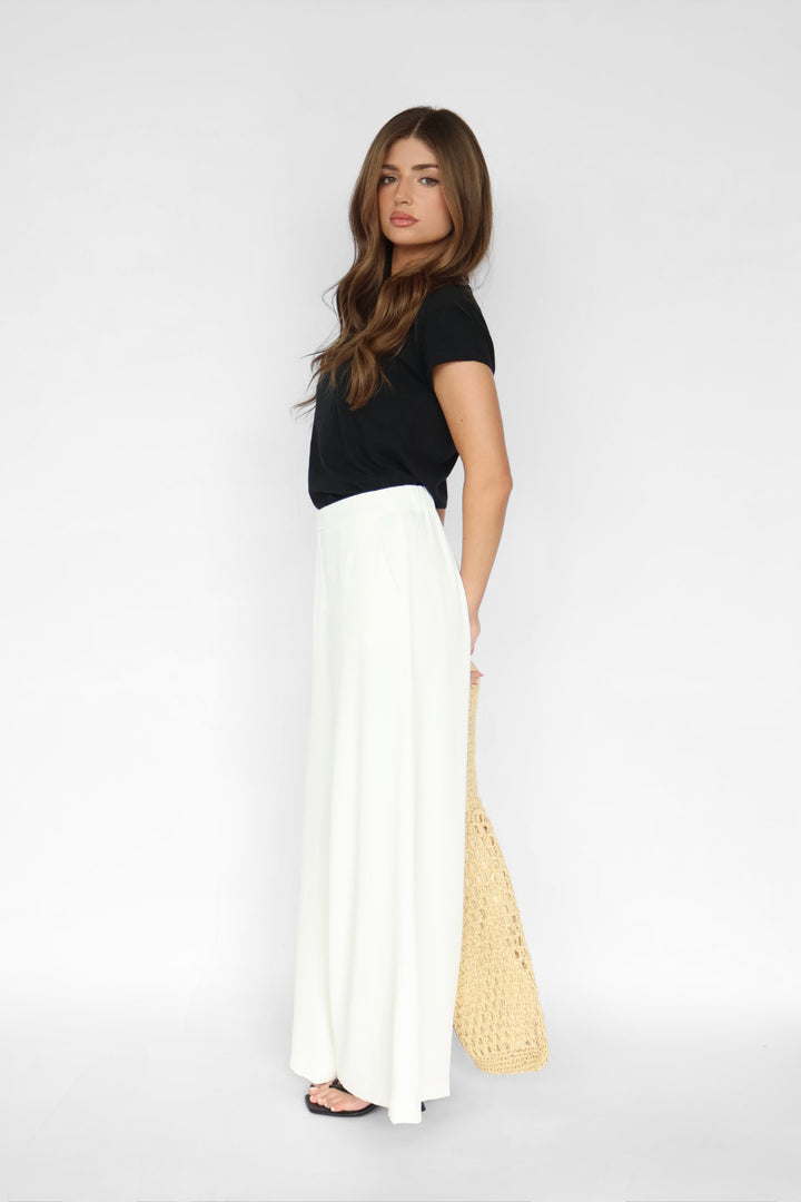 Pull-on Wide Leg Pants