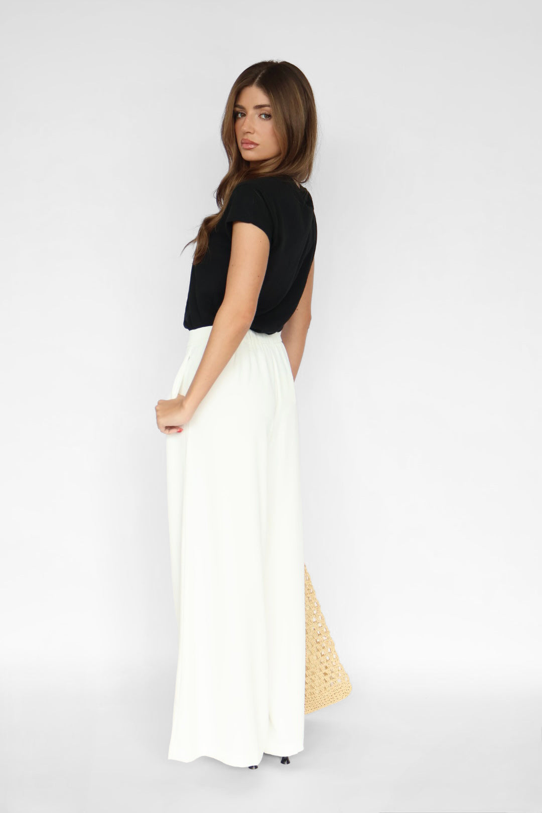 Pull-on Wide Leg Pants