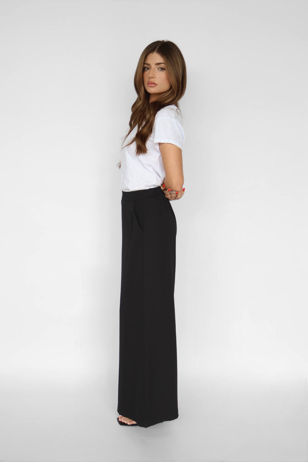 Pull-on Wide Leg Pants