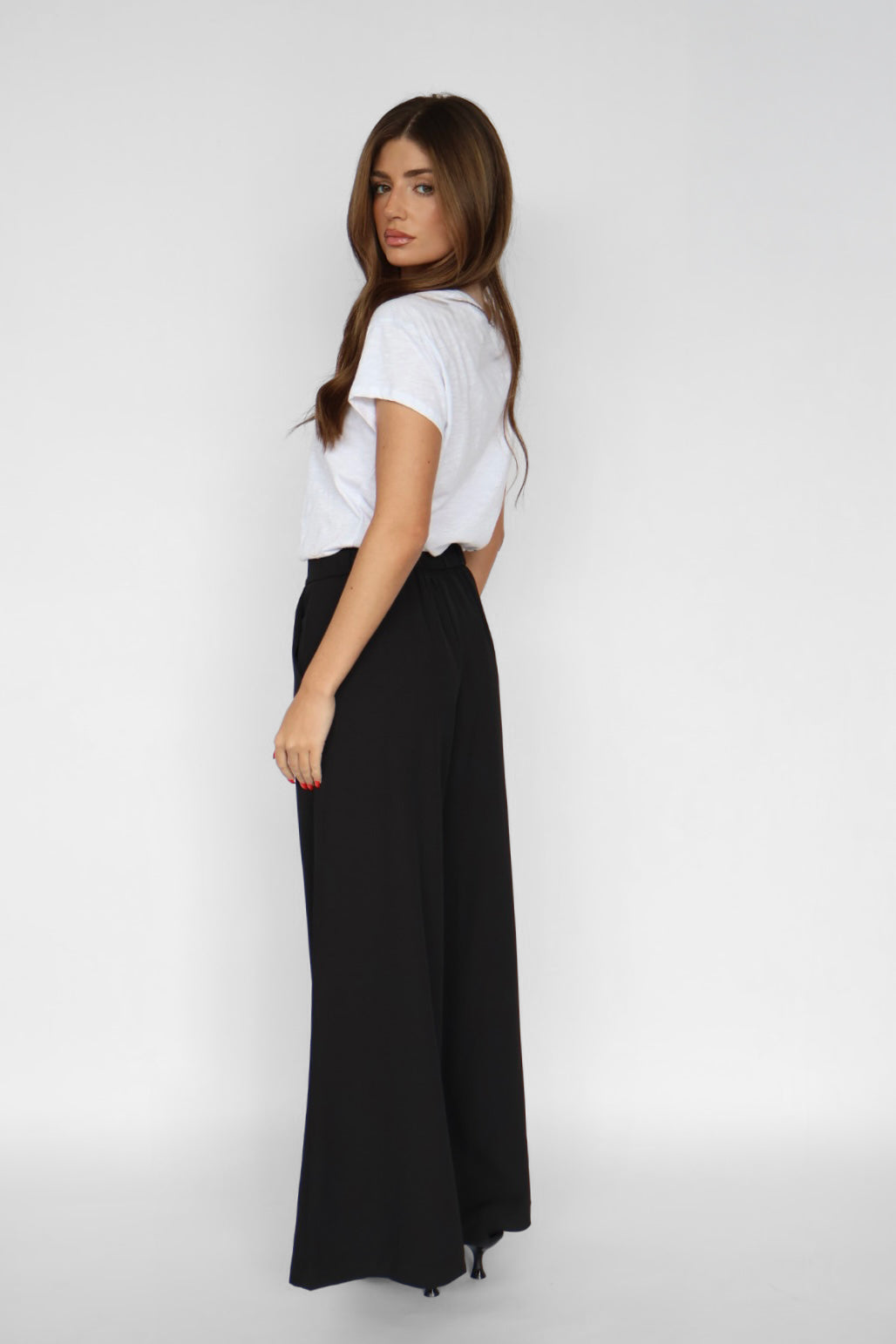 Pull-on Wide Leg Pants
