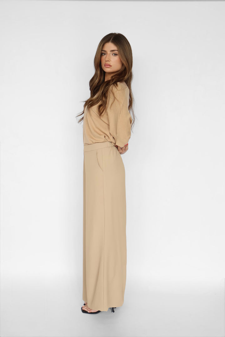 Pull-on Wide Leg Pants