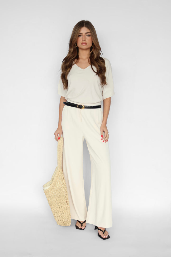 Pull-on Wide Leg Pants