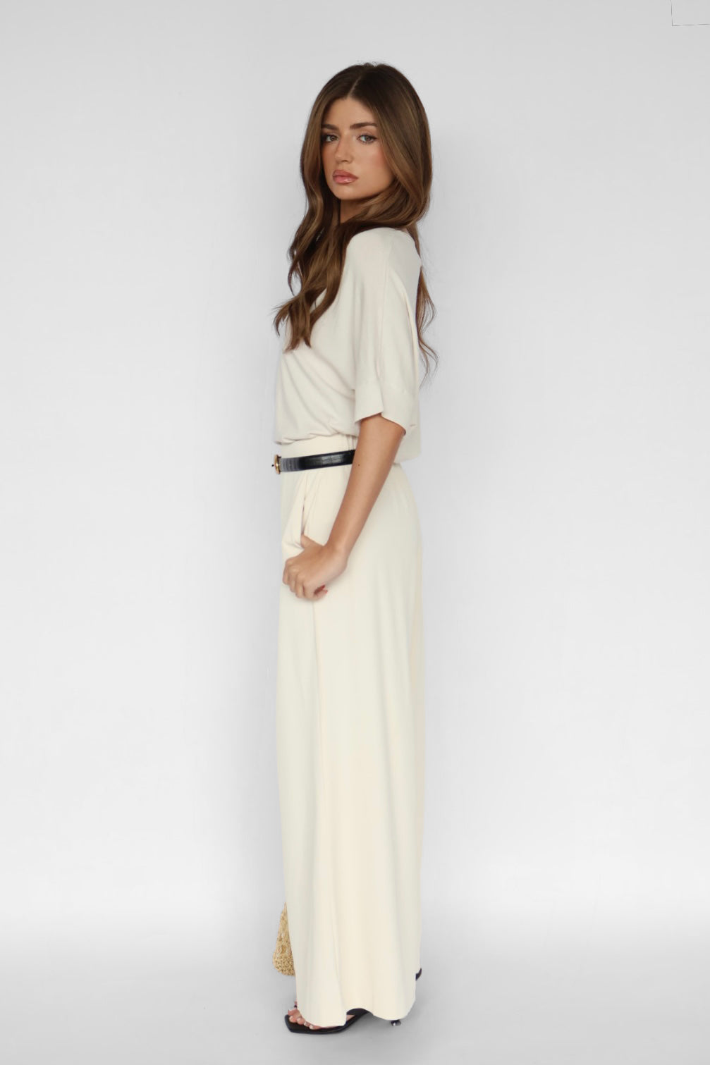 Pull-on Wide Leg Pants