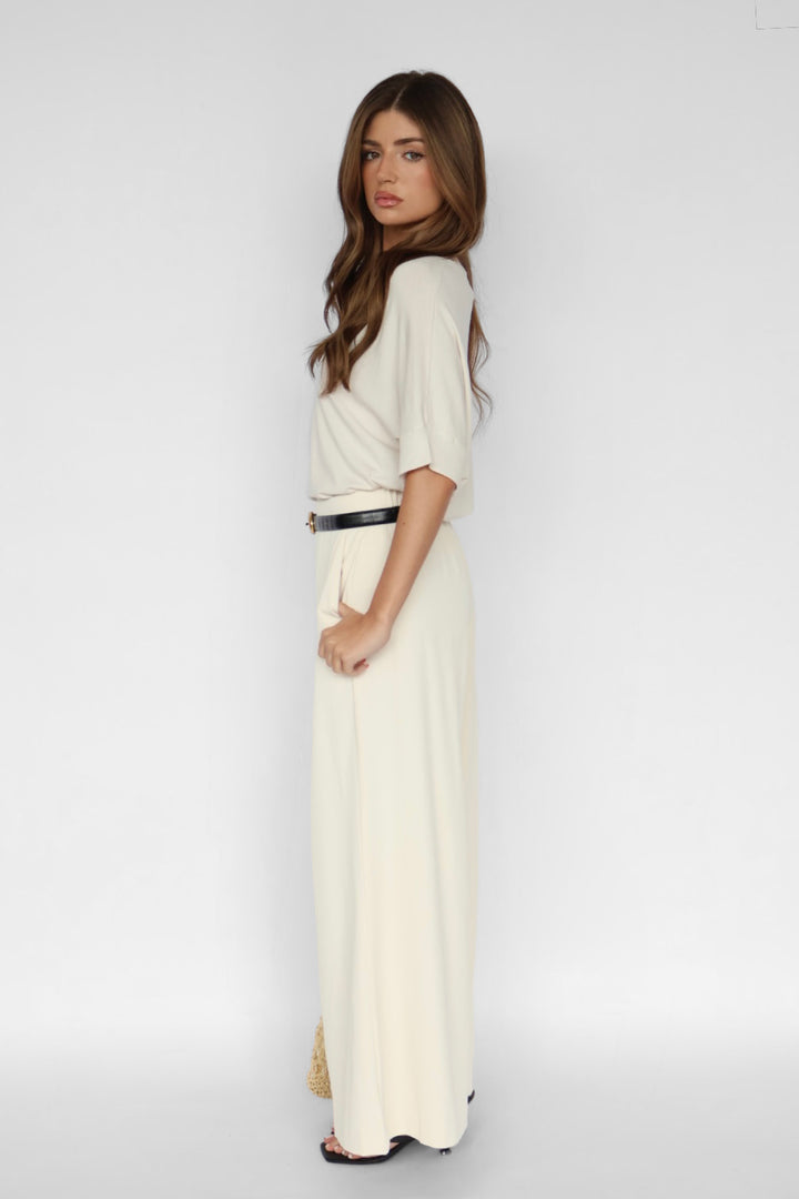 Pull-on Wide Leg Pants