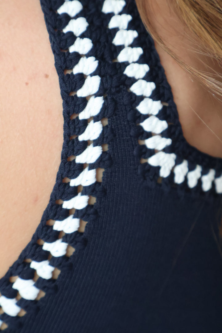 Square Neck Sweater Tank