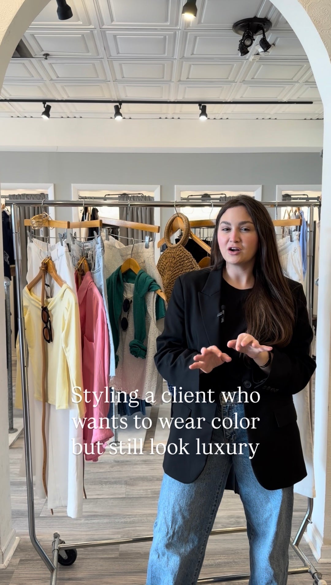 Styling a Client Who Wants to Wear Color and Still Look Luxury