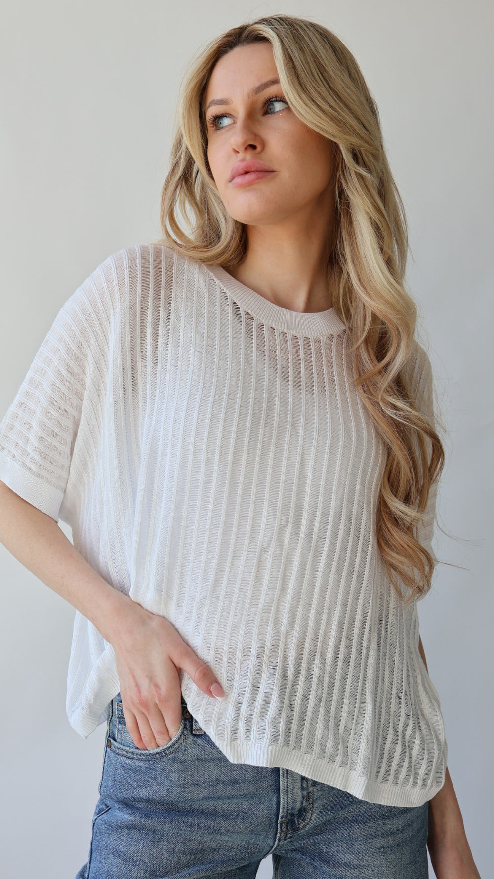 Lightweight Thin Knitted Top