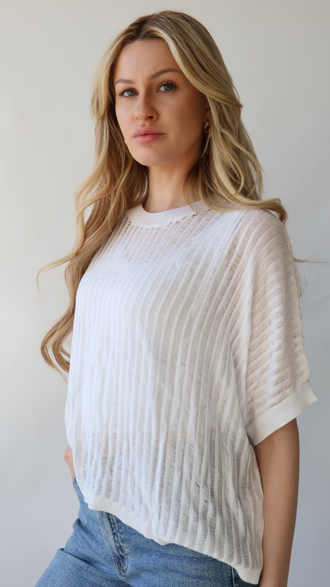 Lightweight Thin Knitted Top