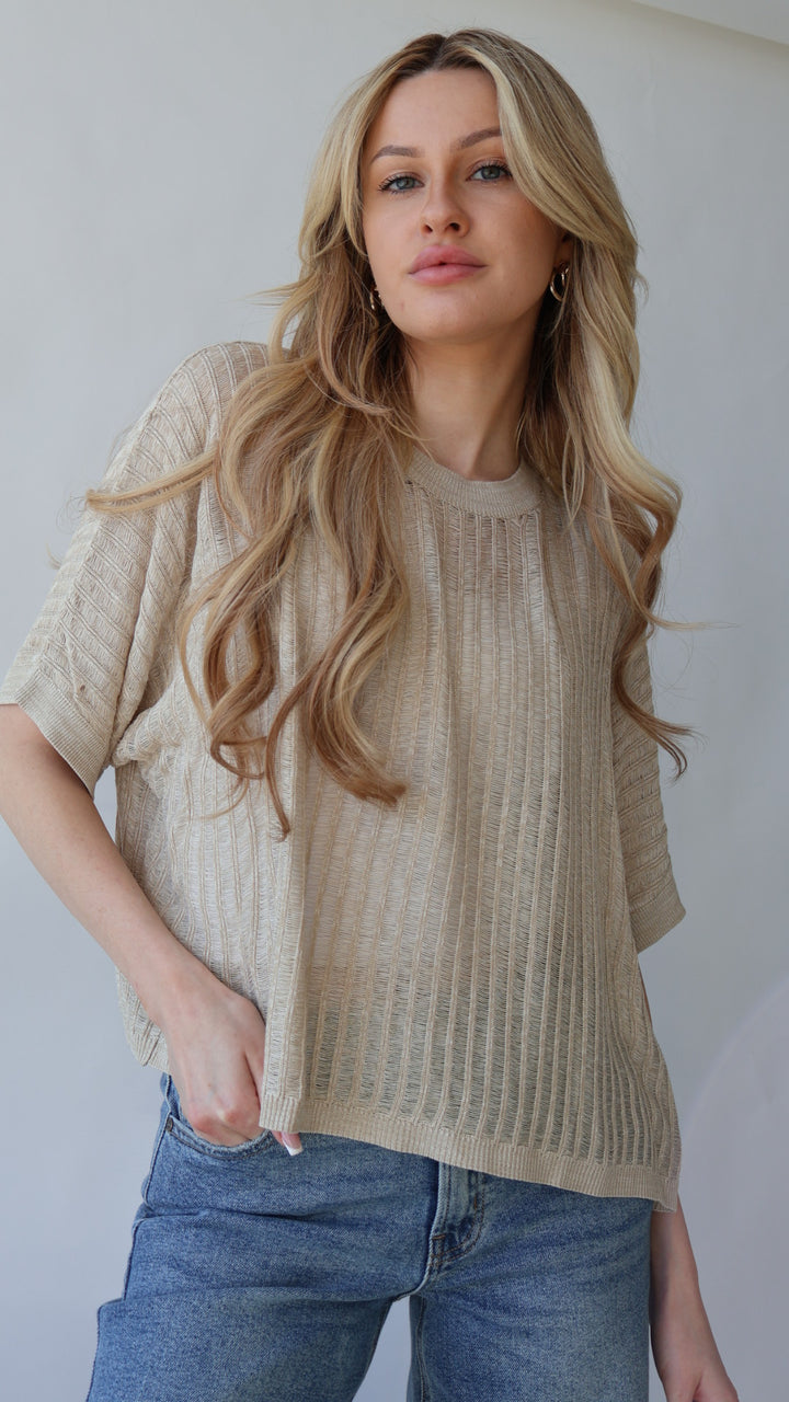 Lightweight Thin Knitted Top