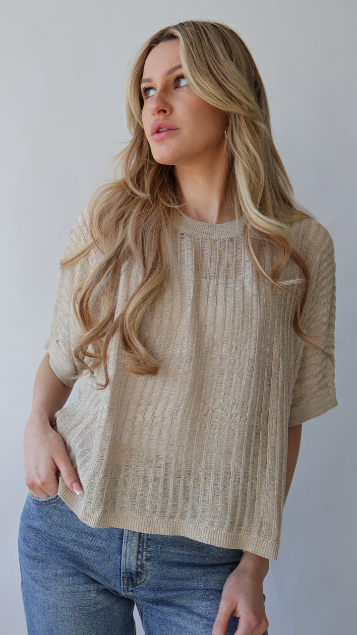 Lightweight Thin Knitted Top