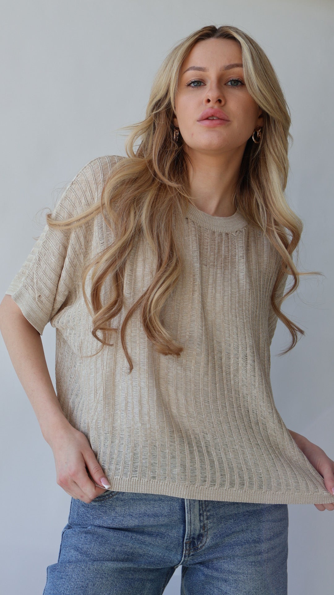 Lightweight Thin Knitted Top
