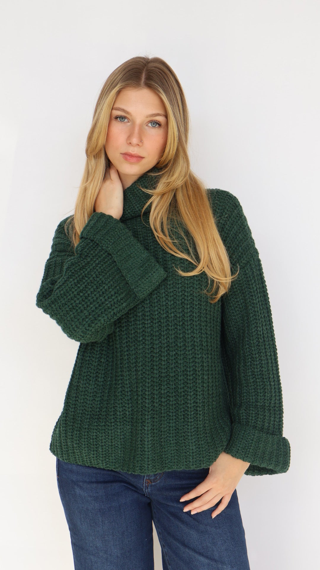 525 America Vida Turtleneck Shaker Pullover Sweater – Reign Boutique