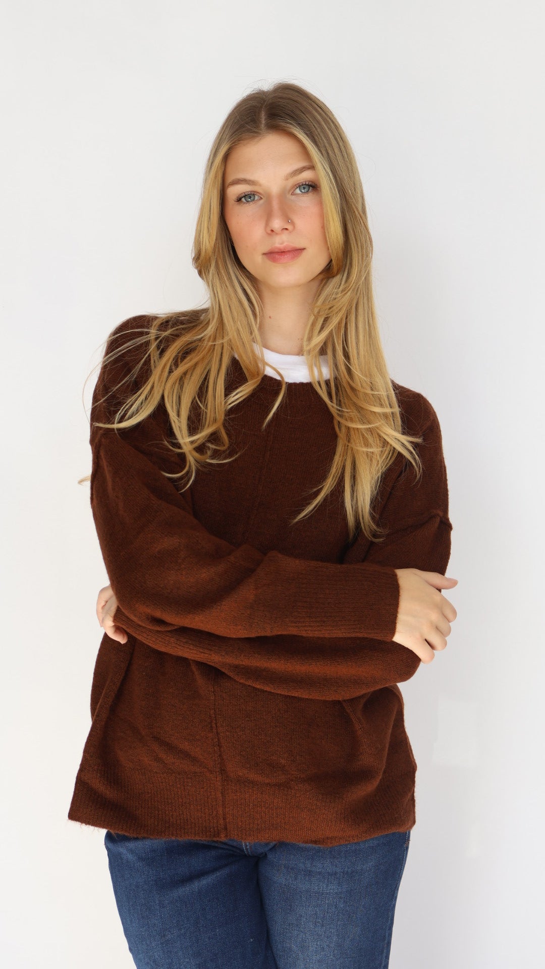 Women's Front Seam Pullover Sweater