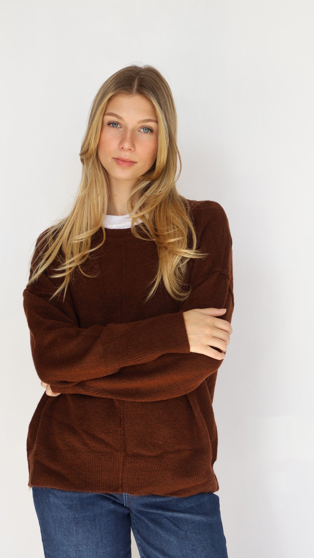 Women's Front Seam Pullover Sweater