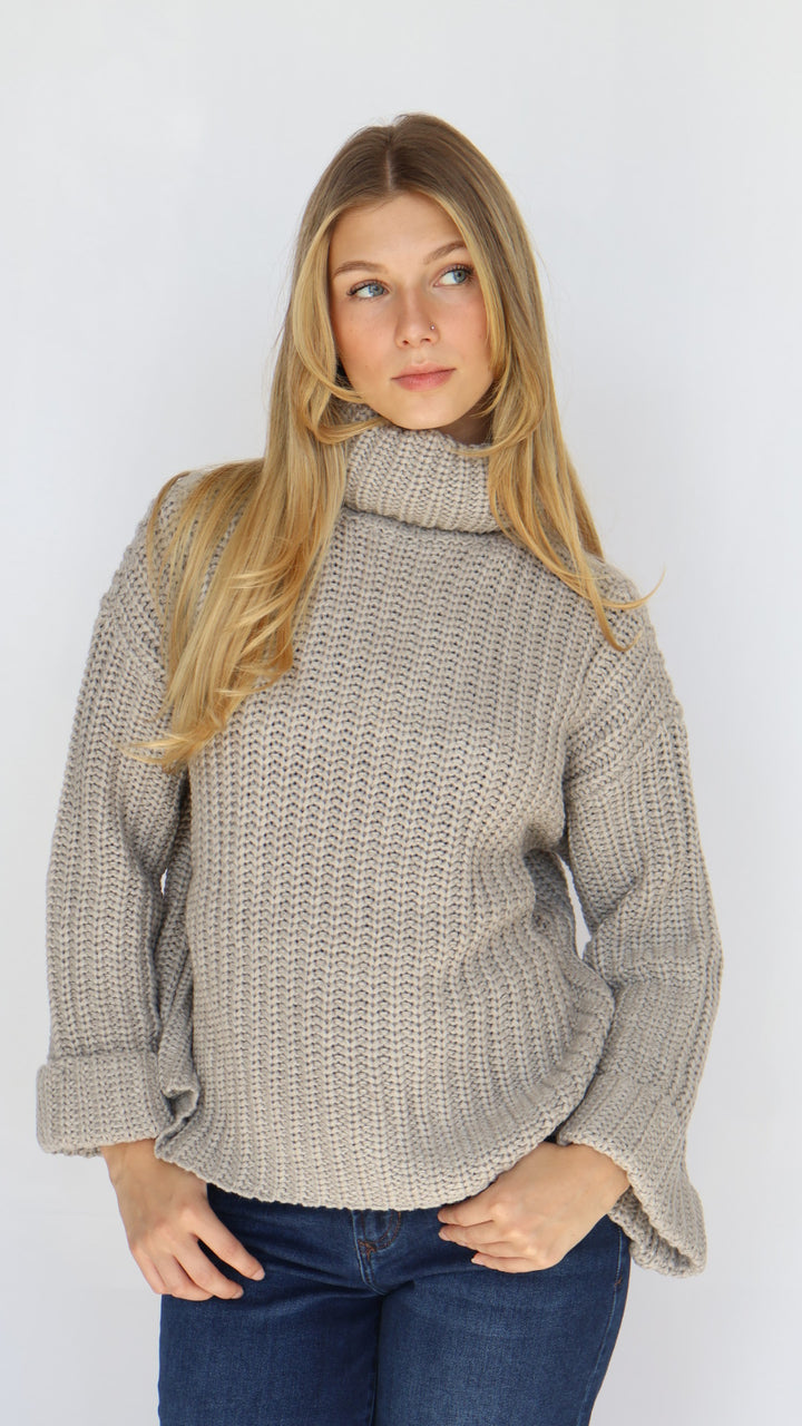 525 America Vida Turtleneck Shaker Pullover Sweater