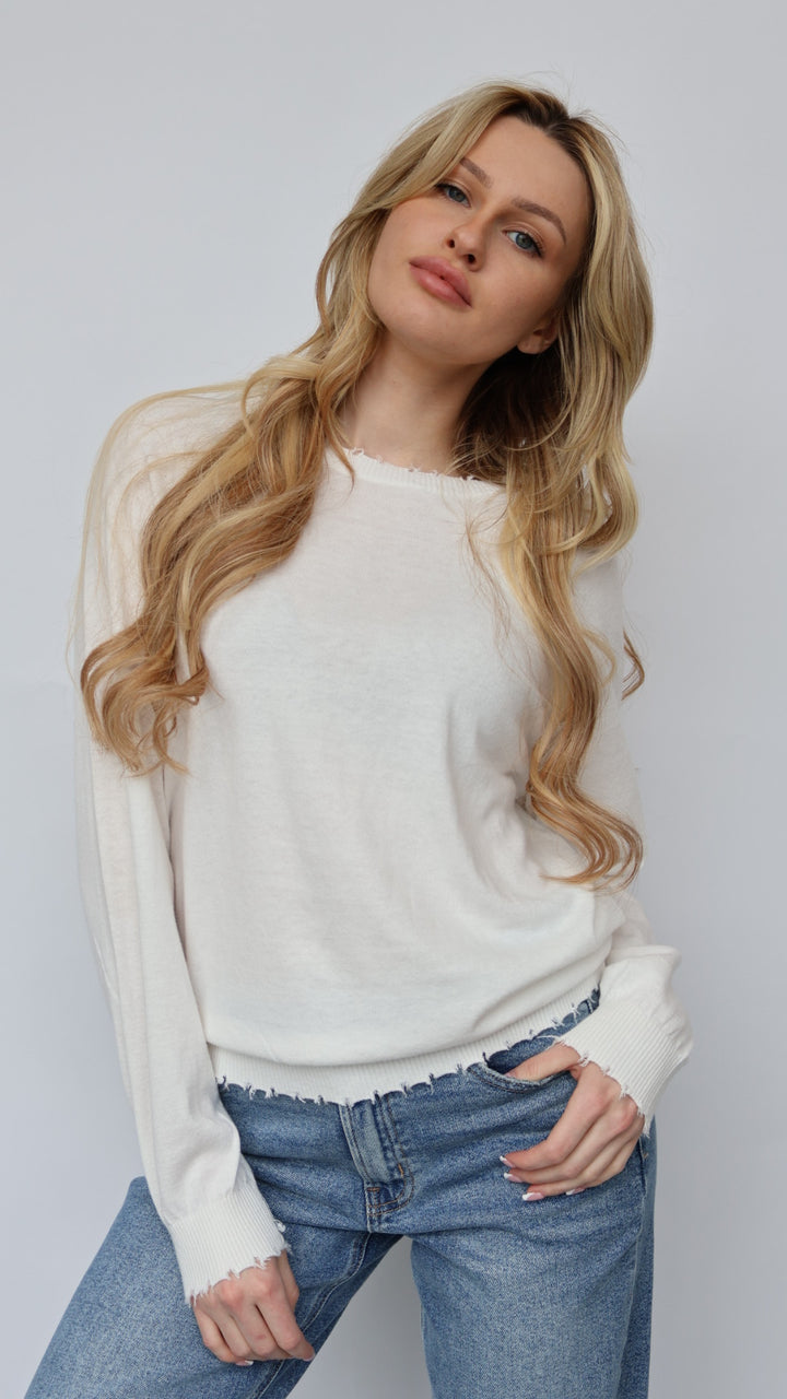 Cashmere Blend Crewneck Sweater