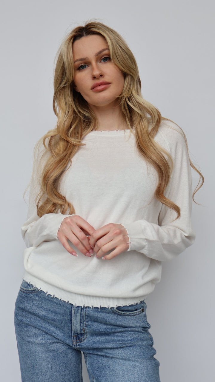 Cashmere Blend Crewneck Sweater