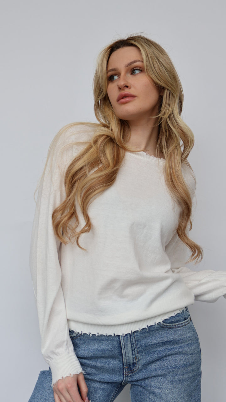 Cashmere Blend Crewneck Sweater