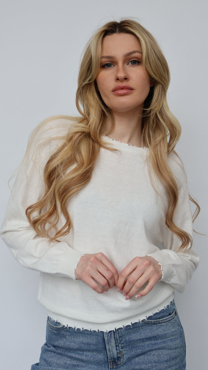 Cashmere Blend Crewneck Sweater