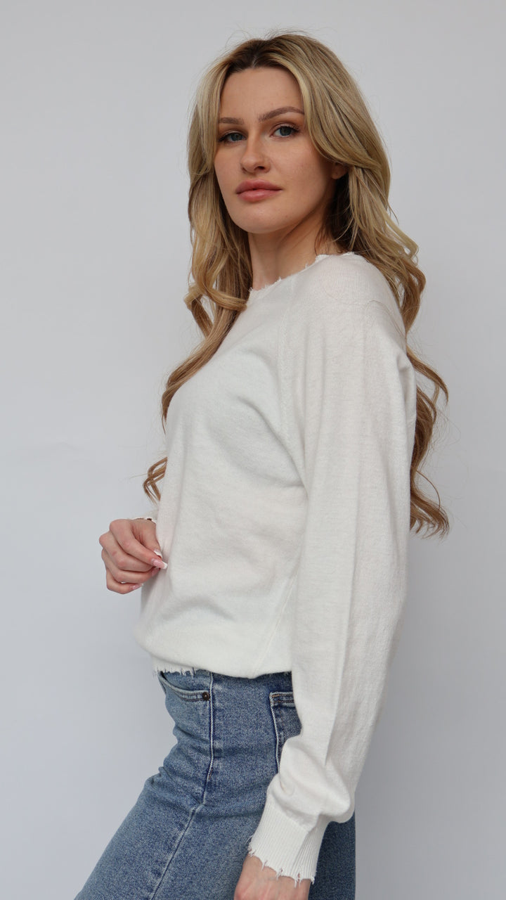 Cashmere Blend Crewneck Sweater