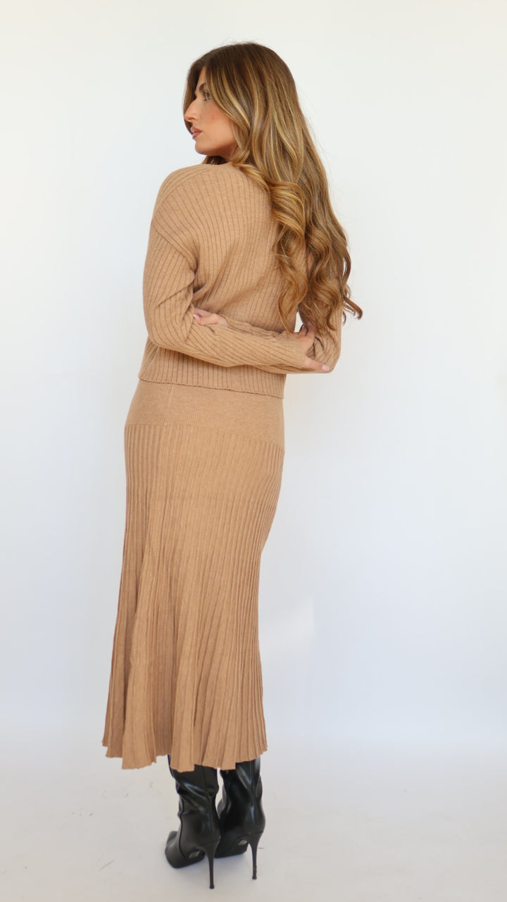 525 America Rory Pleated Midi Skirt