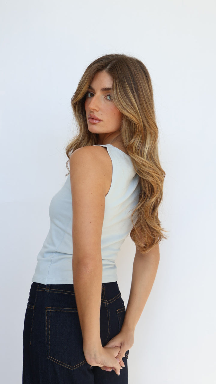 Brushed Knit Boatneck Top