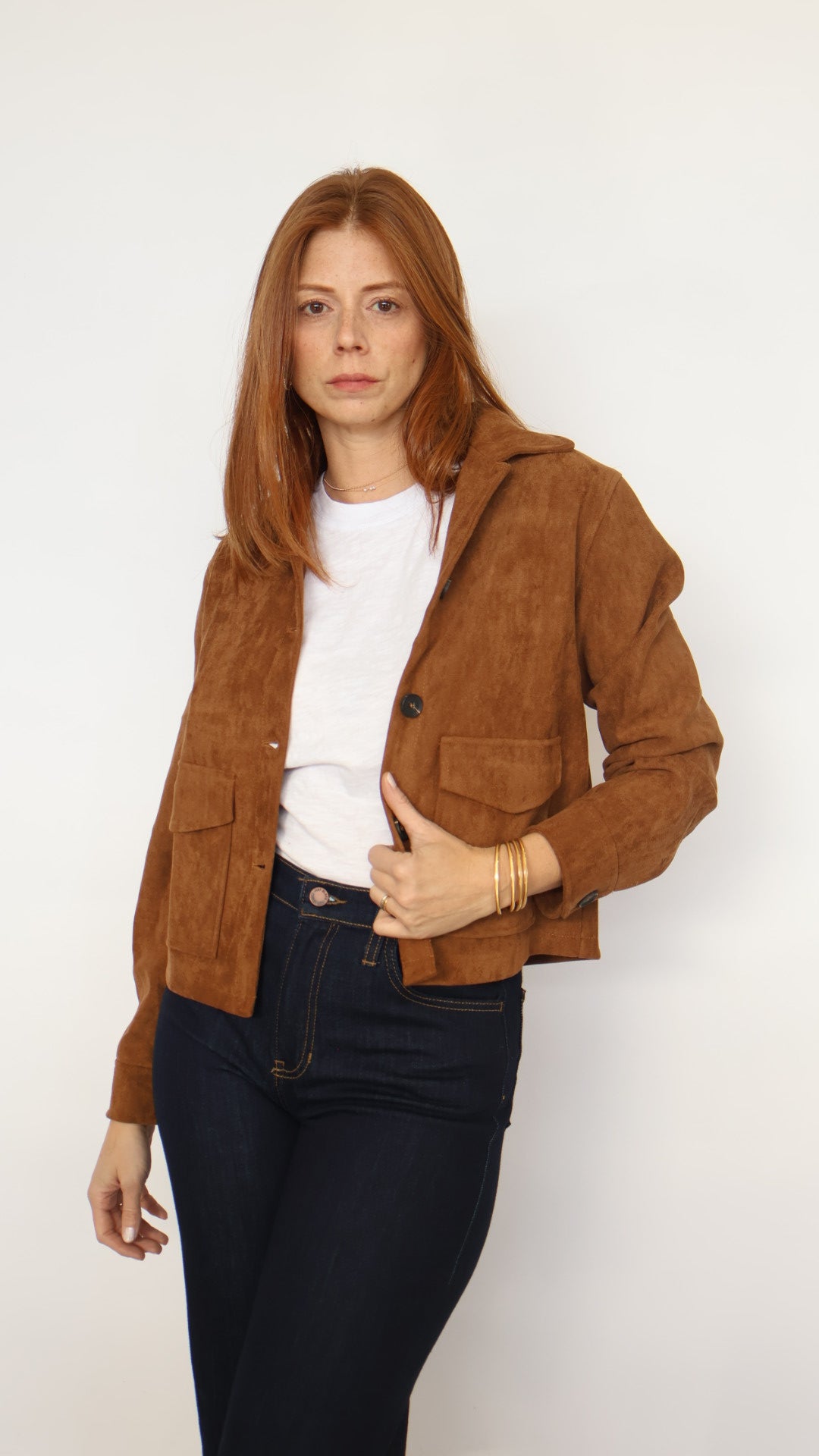 Vegan Suede Jacket