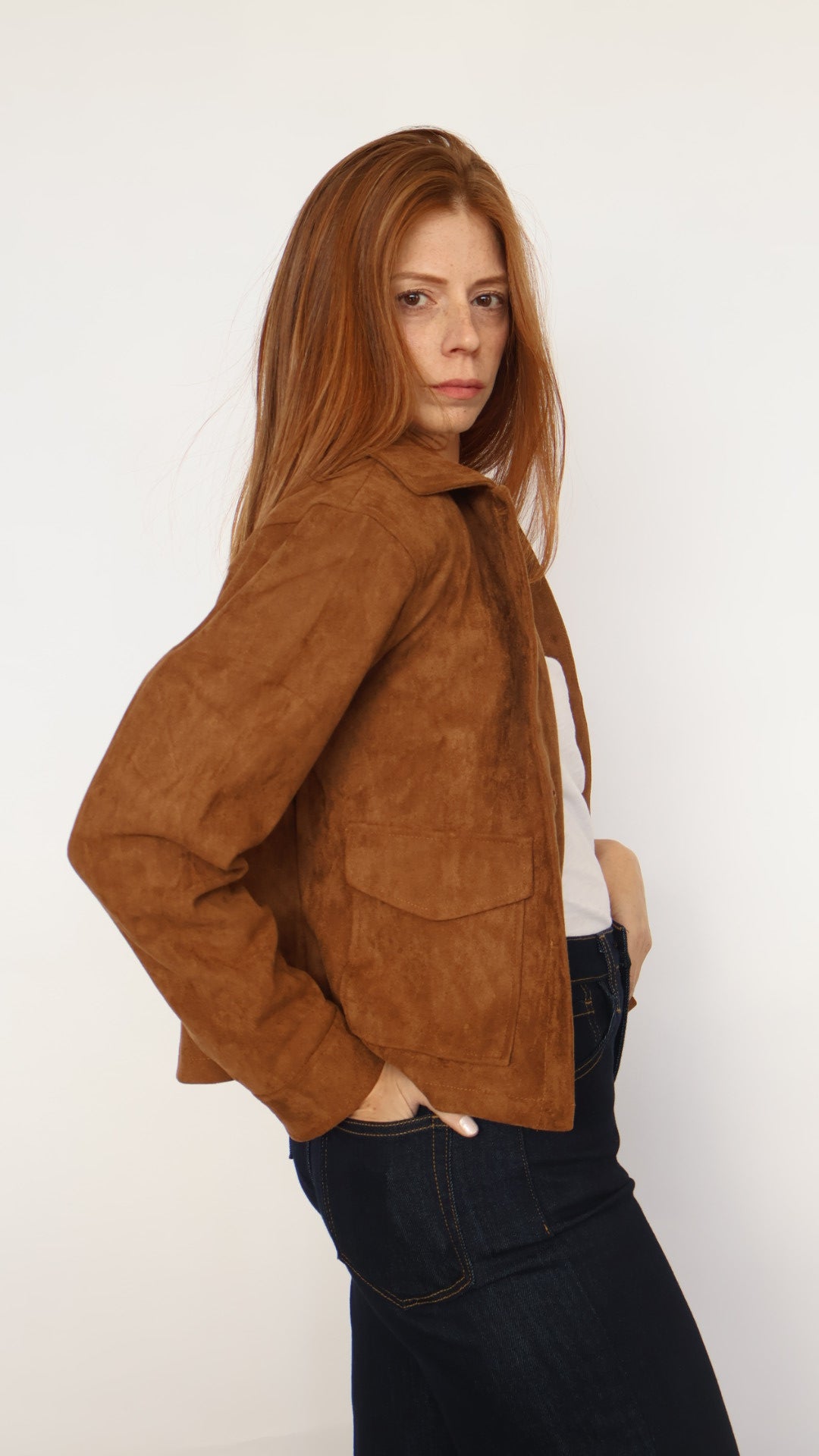 Vegan Suede Jacket