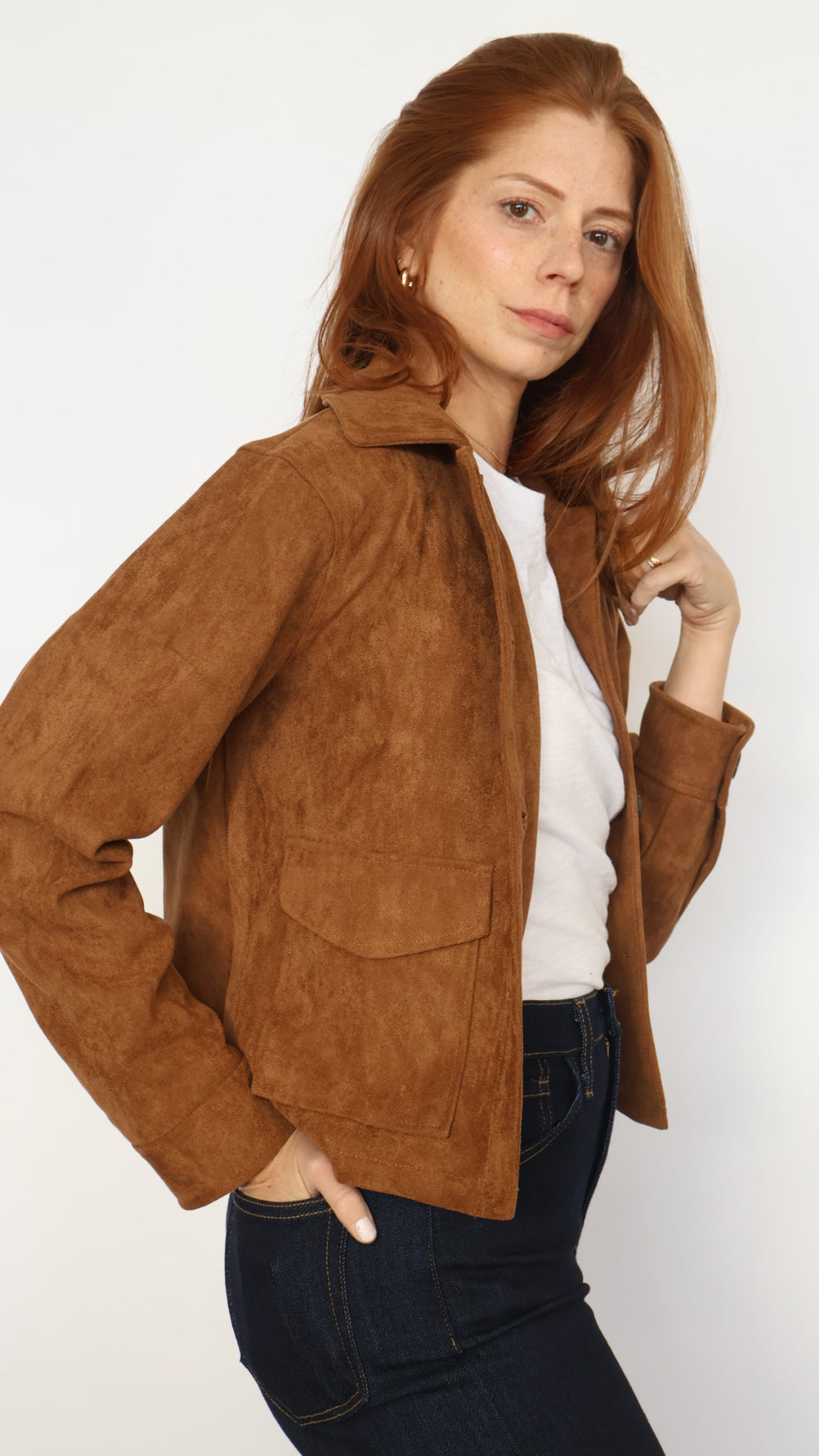 Vegan Suede Jacket