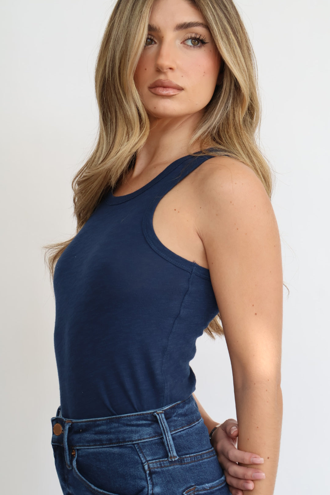 Z Supply Classic Slub Scoop Tank Top