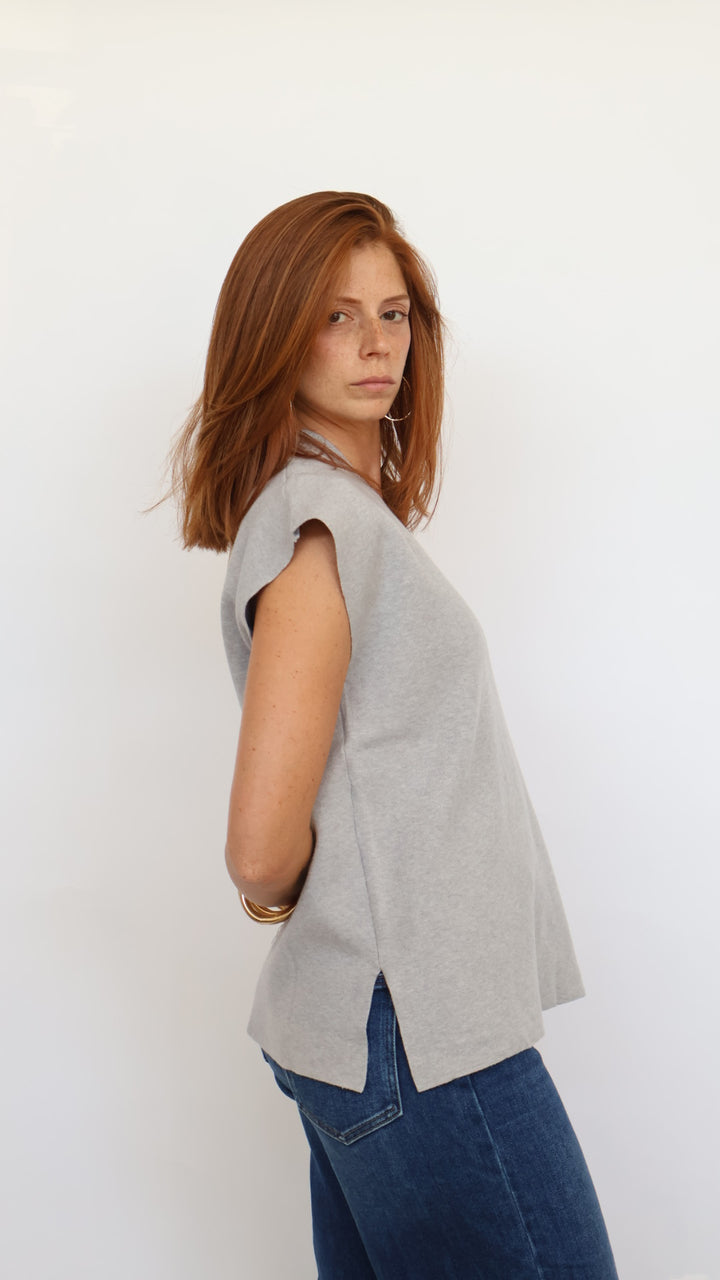 Pinch Evelyn Short Sleeve V Neck Sweater
