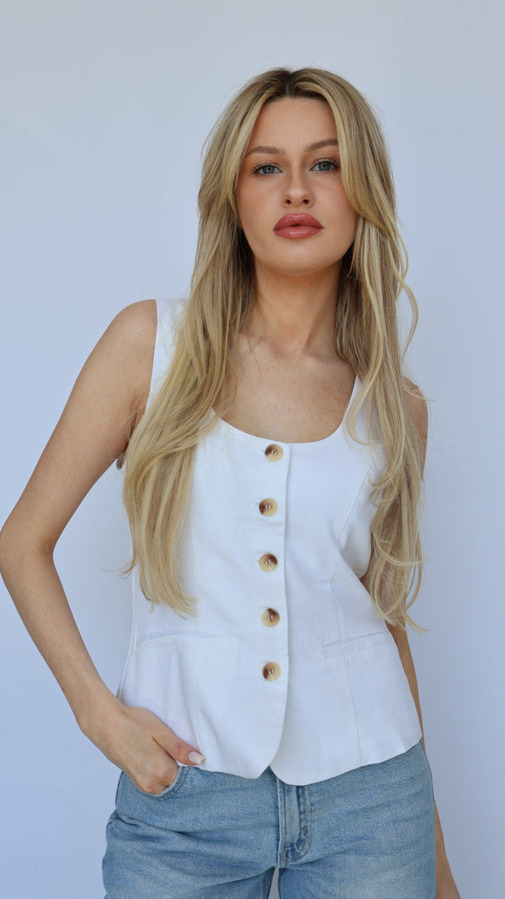 Steph Scoop Neck Vest