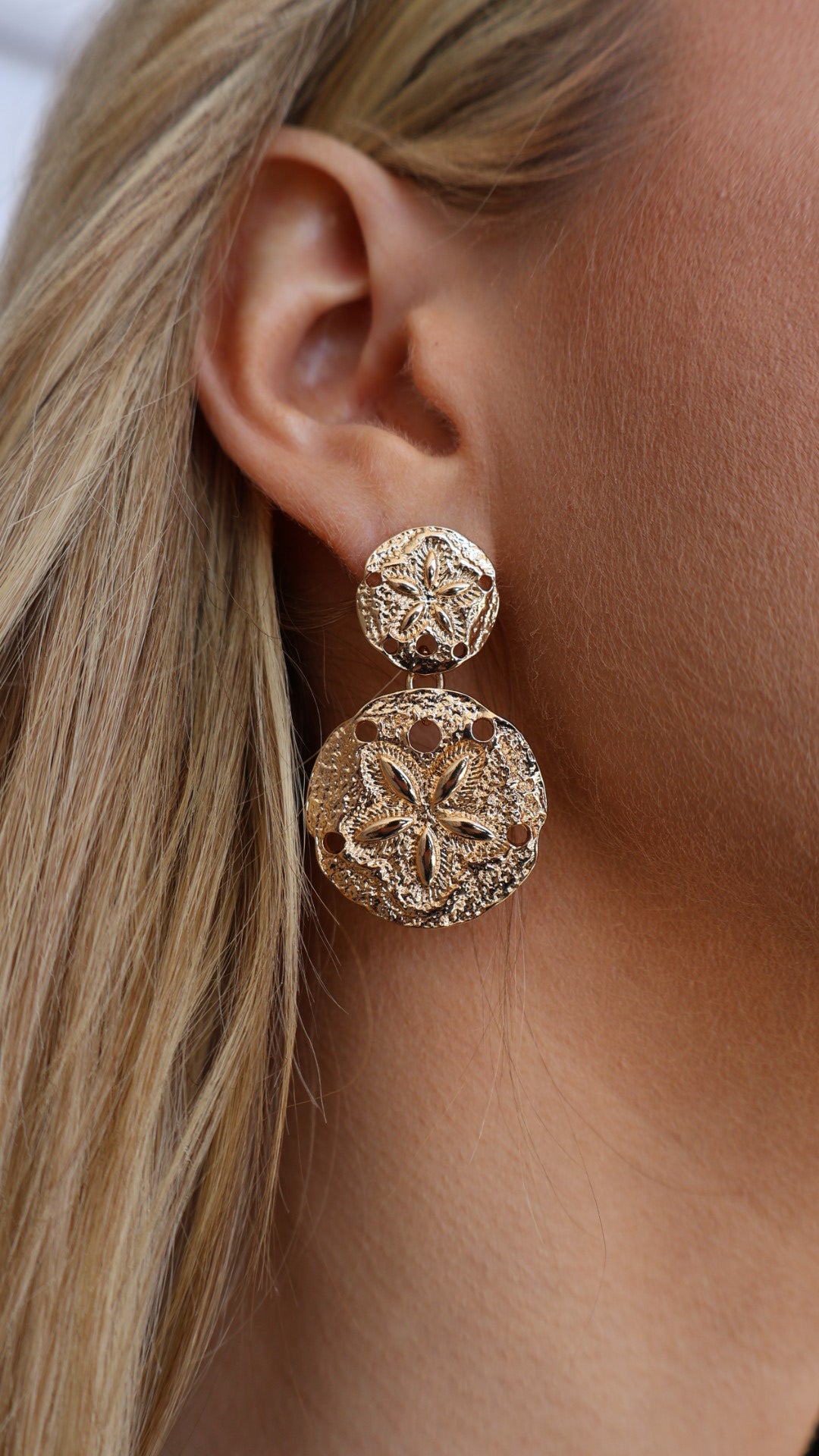 Sand Dollars Dangle Earrings