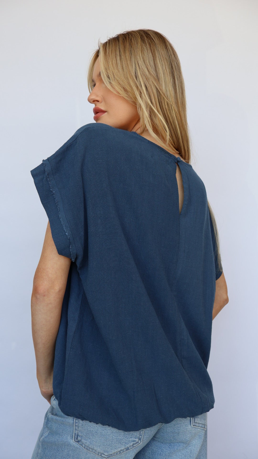 Short Sleeve Tie Front Top