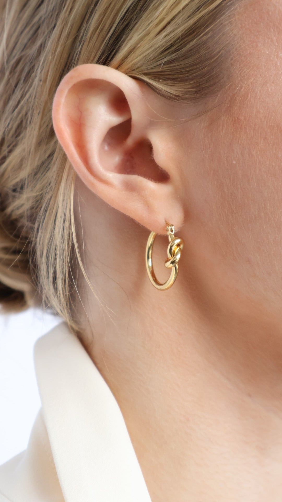 Knot Stainless Steel Hoops