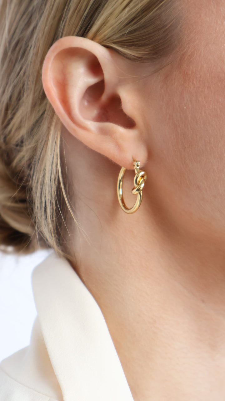 Knot Stainless Steel Hoops
