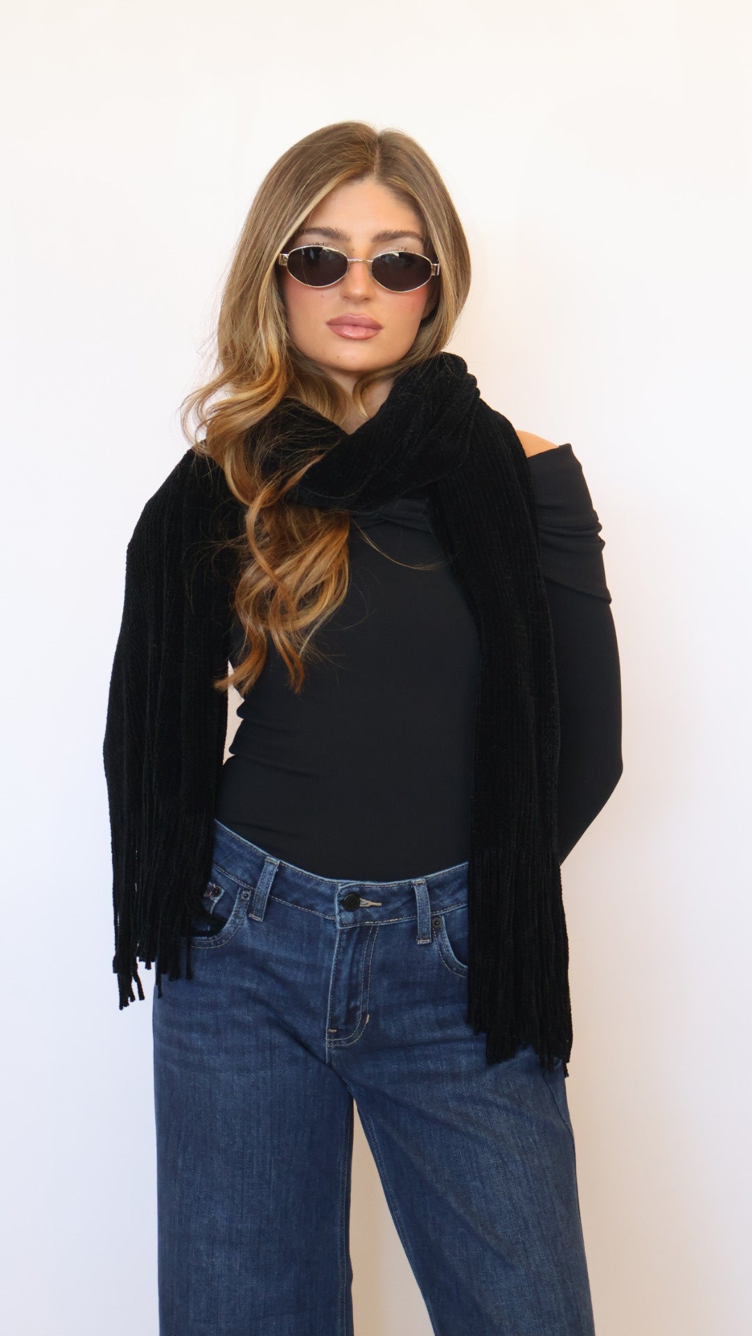 Oversized Chenille Winter Scarf