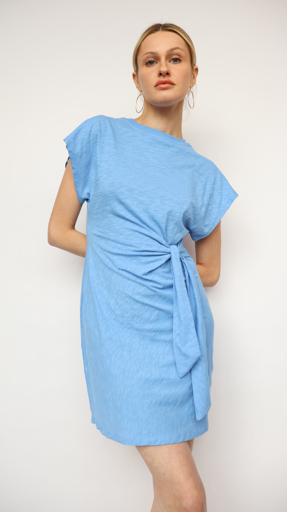 Side Tie Midi Dress