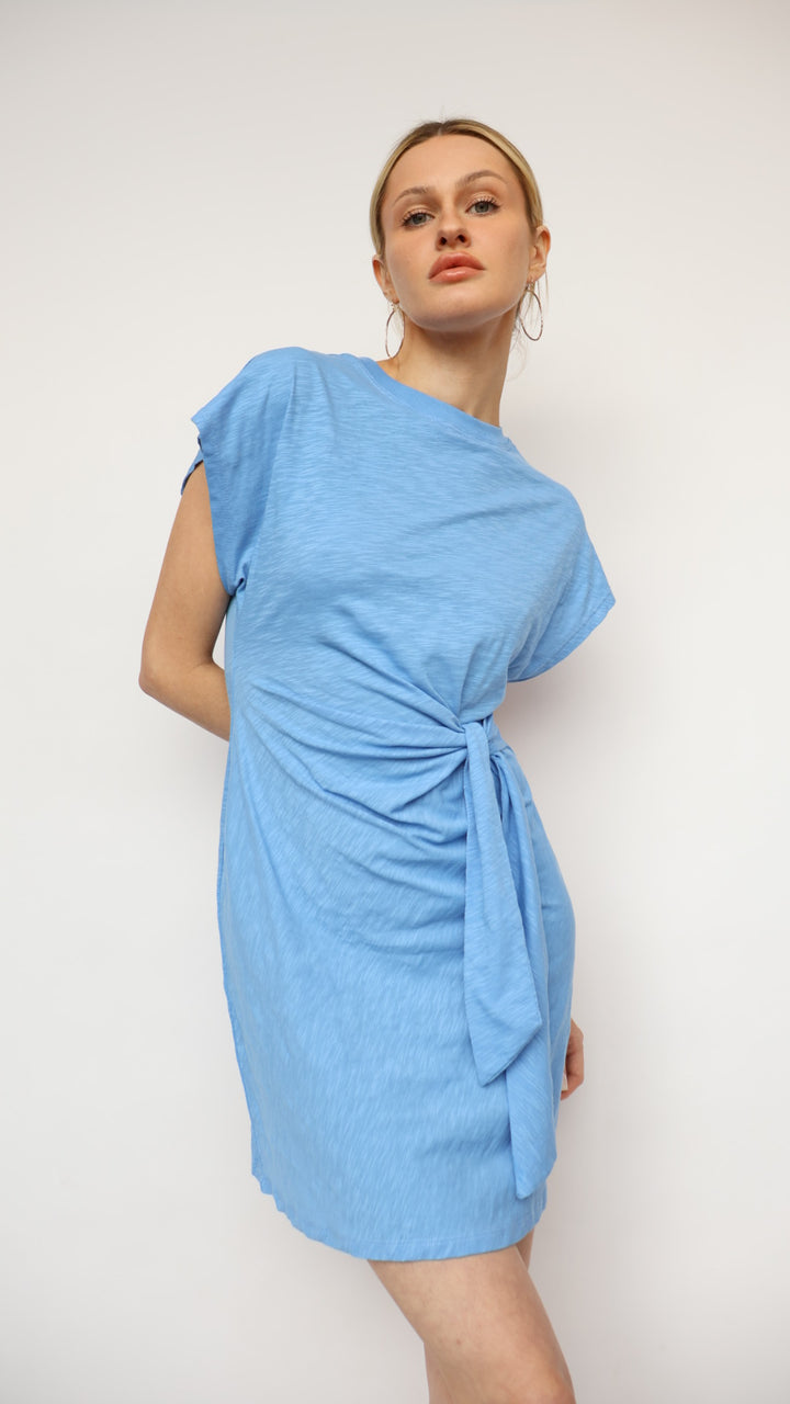 Side Tie Midi Dress